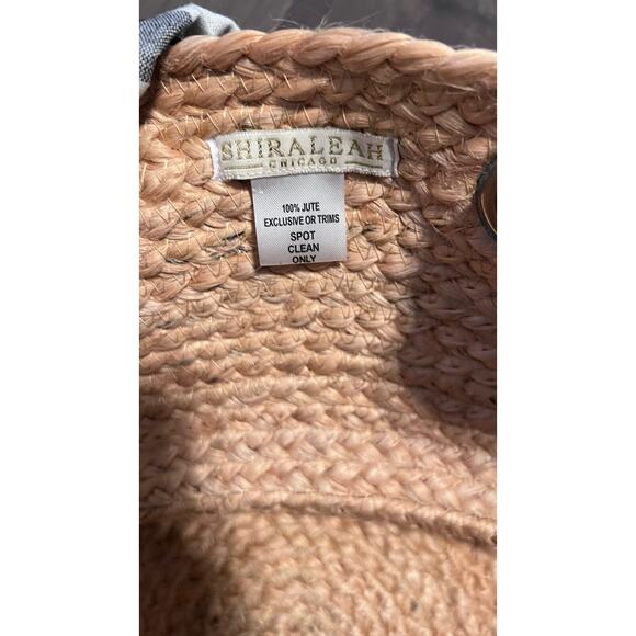 SHIRALEAH NWT ESME TOTE NATURAL JUTE- L 19”x H 8” Beach Bag Summer Spring - Picture 6 of 6